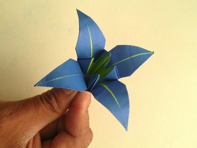 Tutorial Flor de origami (lirio)