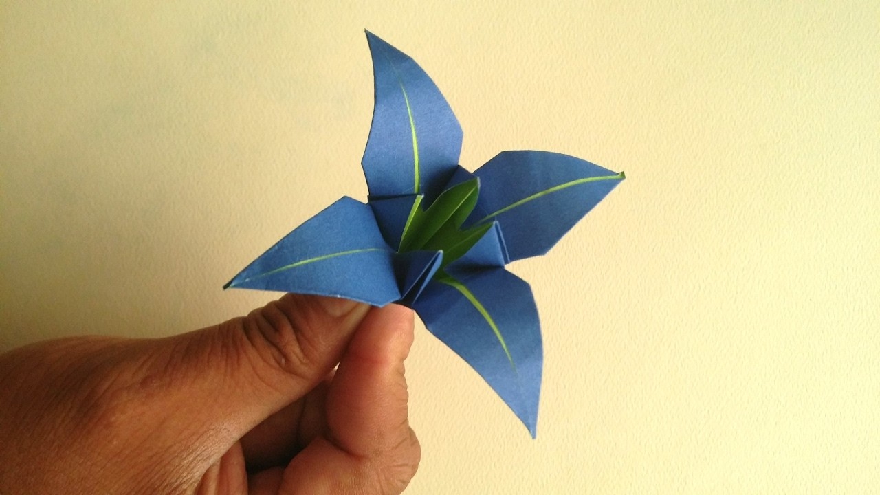 Tutorial Flor de origami (lirio)