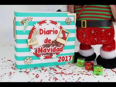 TUTORIAL SCRAPBOOKING: Diario de Navidad PORTADA (Colaboración con CreaVea)