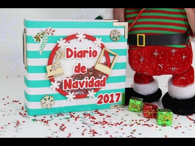 TUTORIAL SCRAPBOOKING: Diario de Navidad PORTADA (Colaboración con CreaVea)