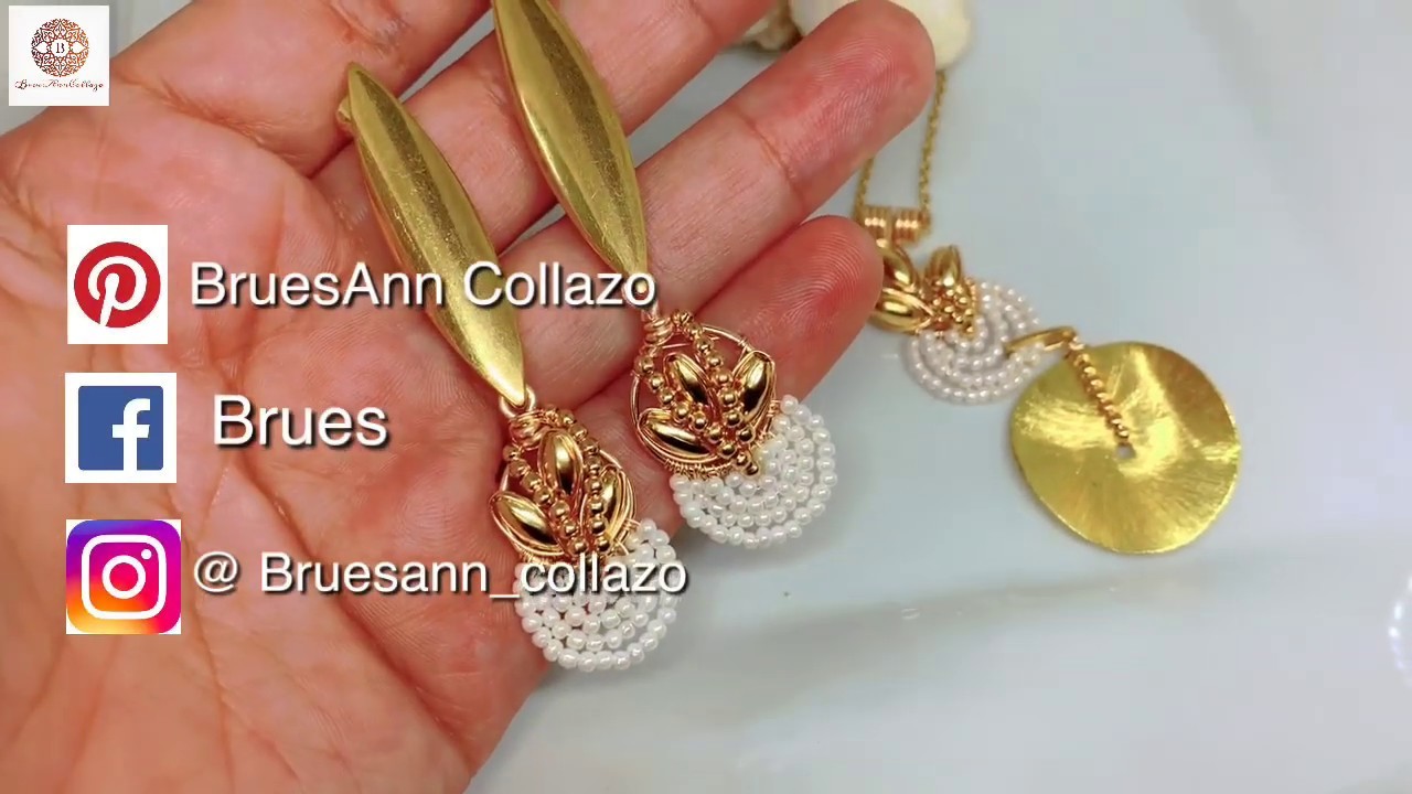 Aretes fáciles de caracolito de chaquira #alambrismo #aretes #bisuteria #brincos