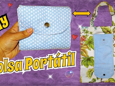 Bolsa de compras Portatil en Tela muy fácil - Tote Bag Tutorial
