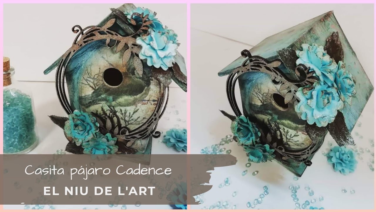 Casita pájaro Cadence azul - Colaboración con El niu de l'art