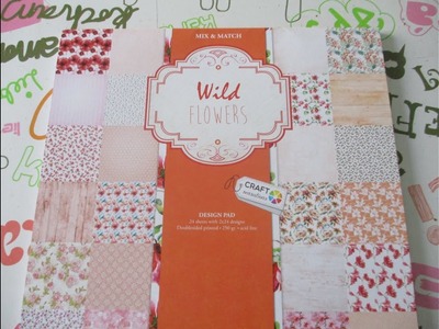 Colección de papeles scrap Wild Flowers Craft   Craft Sensations