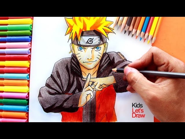 Cómo dibujar a NARUTO UZUMAKI | Naruto Shippuden
