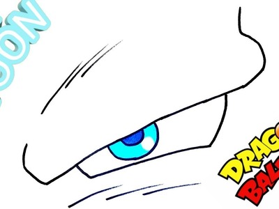 Como dibujar el ojo de Guku Super saiyajin 3 paso a paso