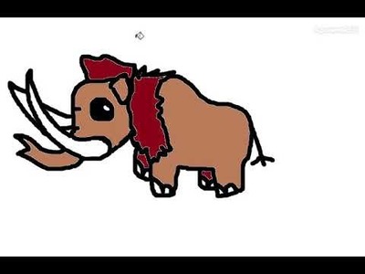 Como dibujar un mamut. how to draw a mammoth