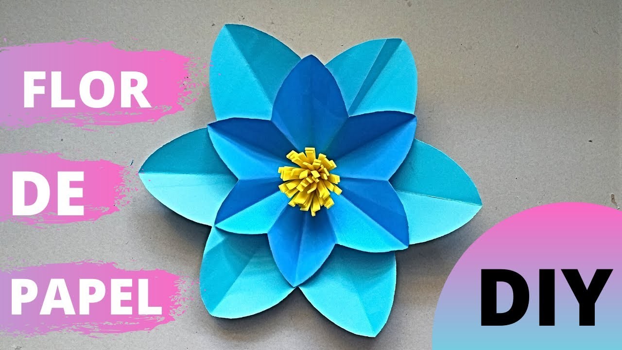 COMO HACER FLOR DE PAPEL GIGANTE FÁCIL Y RÁPIDO | HOW TO MAKE FLOWER PAPER FLOWER EASY AND FAST