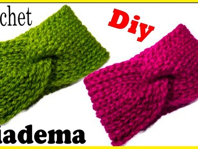 ????Diadema Tejida a Crochet - Punto Ingles - (Paso a Paso). crochet headband