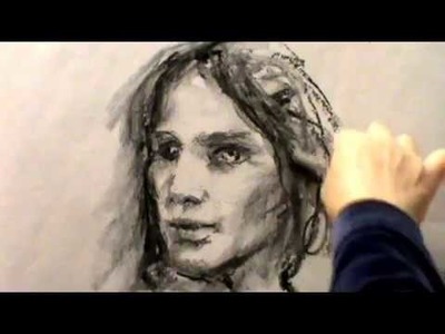 Dibujar rostro al carboncillo y pastel