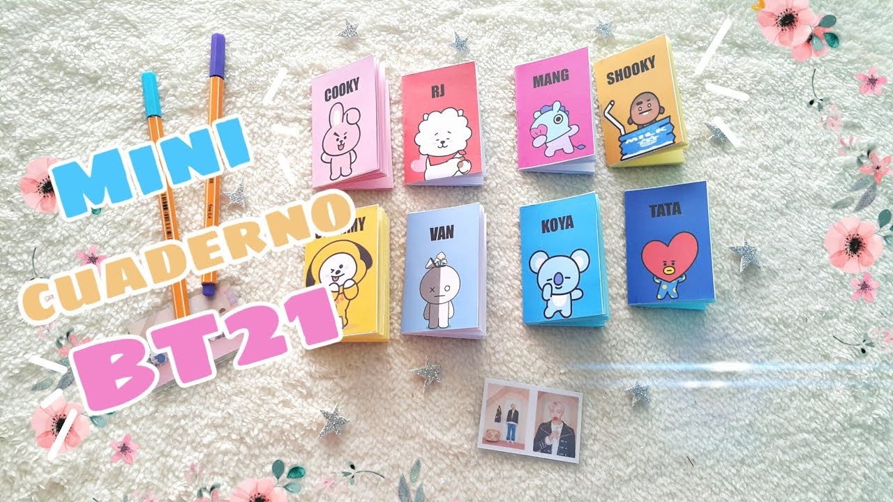 DIY BT21|| Mini Cuadernos de Bt21 !!