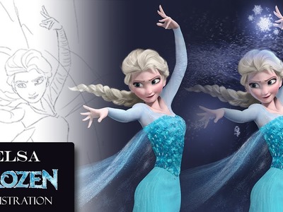 Drawing ELSA FROZEN