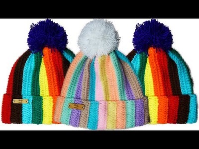 ????Gorro a Crochet Ganchillo - Fácil y CON SOBRANTES DE LANA (Para Todas las Edades) crochet hats