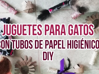 Juguetes para gatos con tubos de papel higiénico DIY | CosmicCats