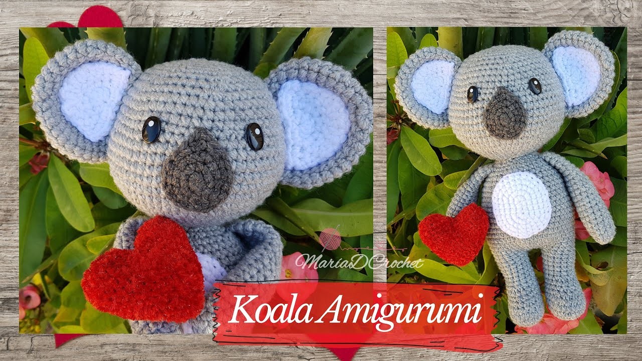 Koala Amigurumi a crochet | Koala tejido paso a paso