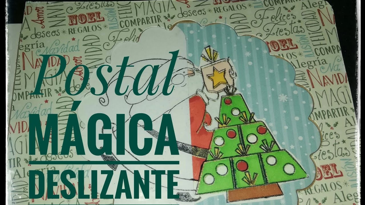 Magia???? Tutorial Postal mágica deslizante