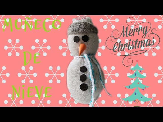 MUÑECO DE NIEVE, HECHO CON CALCETINES ⛄