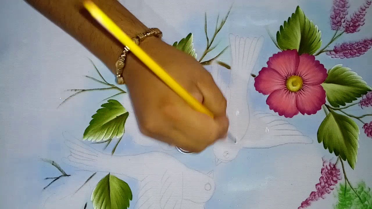 Pintando palomas con Alfre Severo vídeo 1.