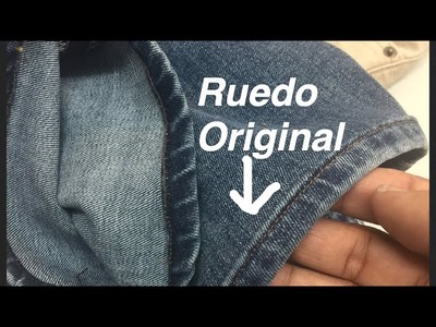 Ruedo original a sus jeans como hacerlos
