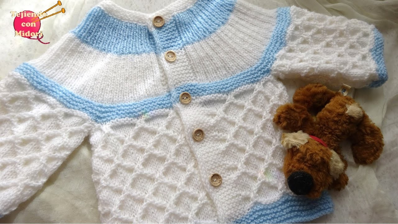Suéter en relieve para Bebe 3 a 6 meses