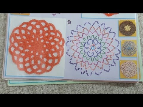 Tejiendo en vivo  tapete redondo calado 5 modelo