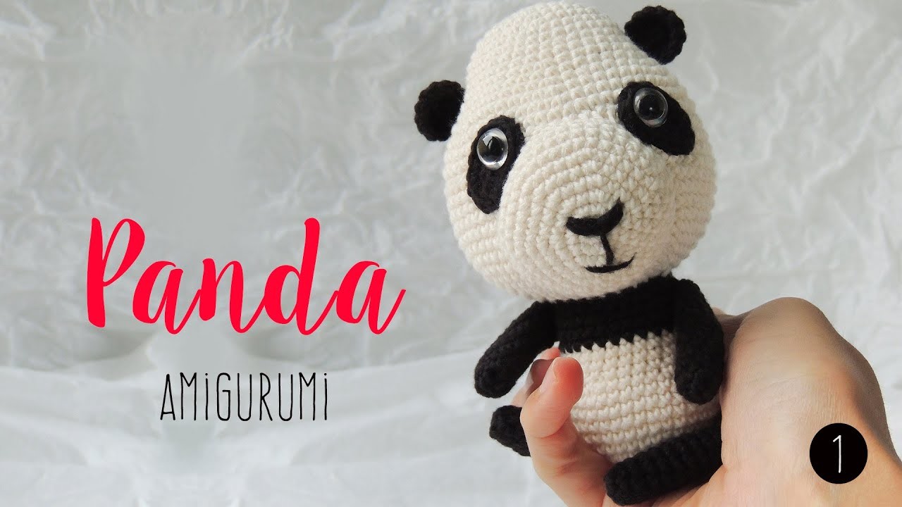 Tutorial paso a paso panda amigurumi ( crochet - ganchillo ): 1º Clase
