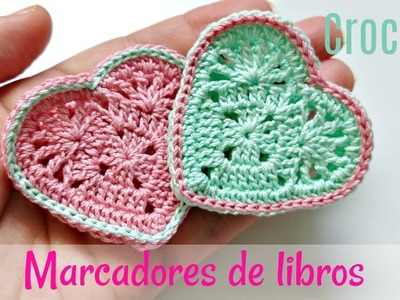 Cómo tejer corazón a crochet | Marcador de libros