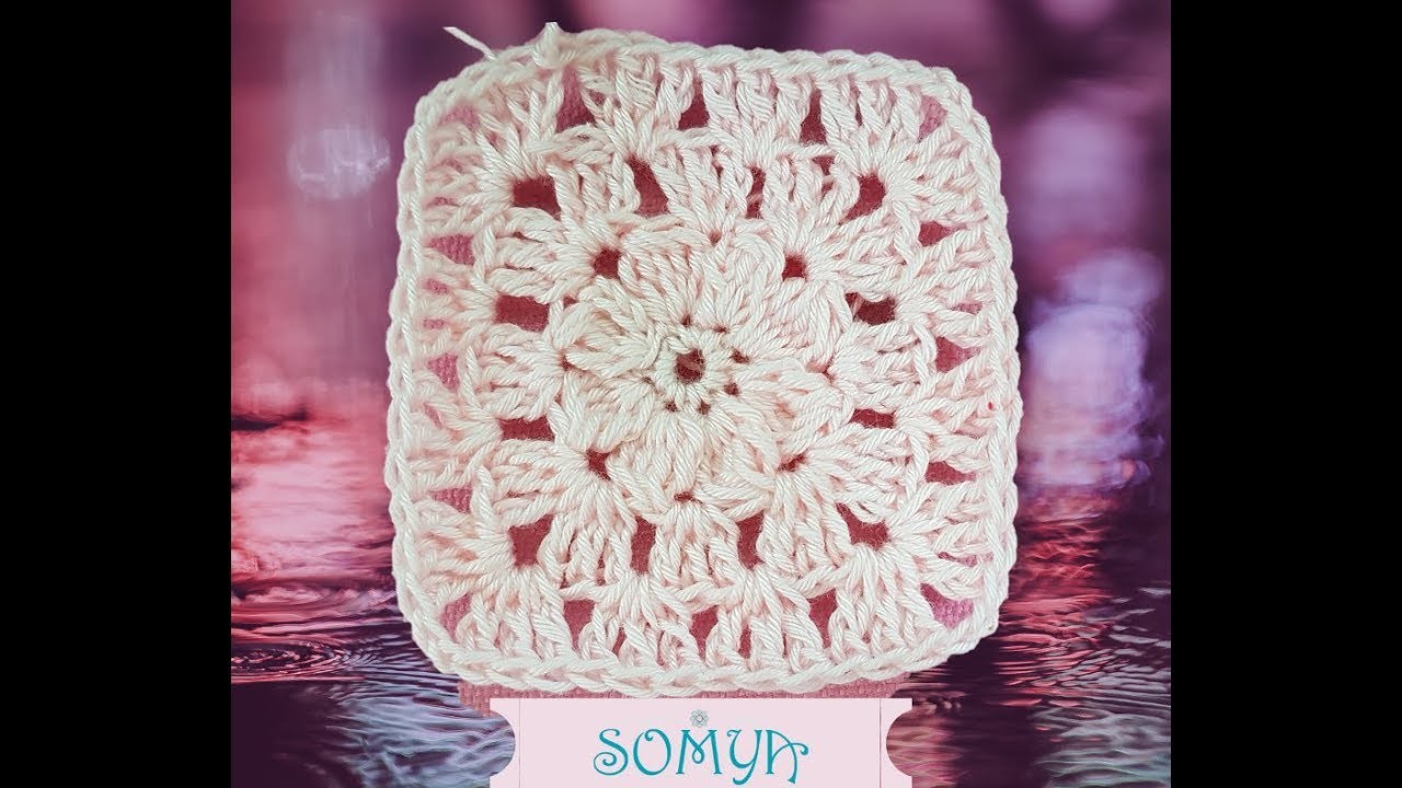 CROCHET GRANNY SQUARE paso a paso