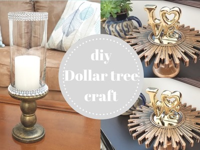 Diy como hacer lujosos candelabros por $2. dollar tree craft