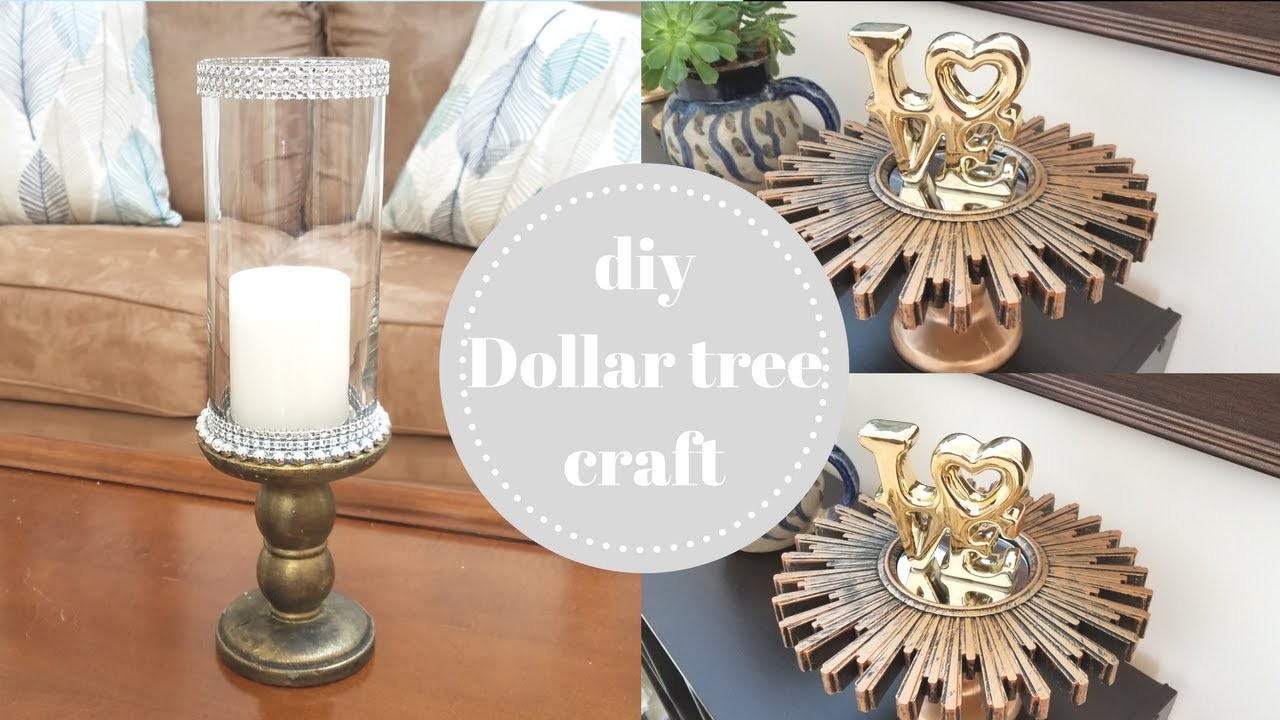 Diy como hacer lujosos candelabros por $2. dollar tree craft