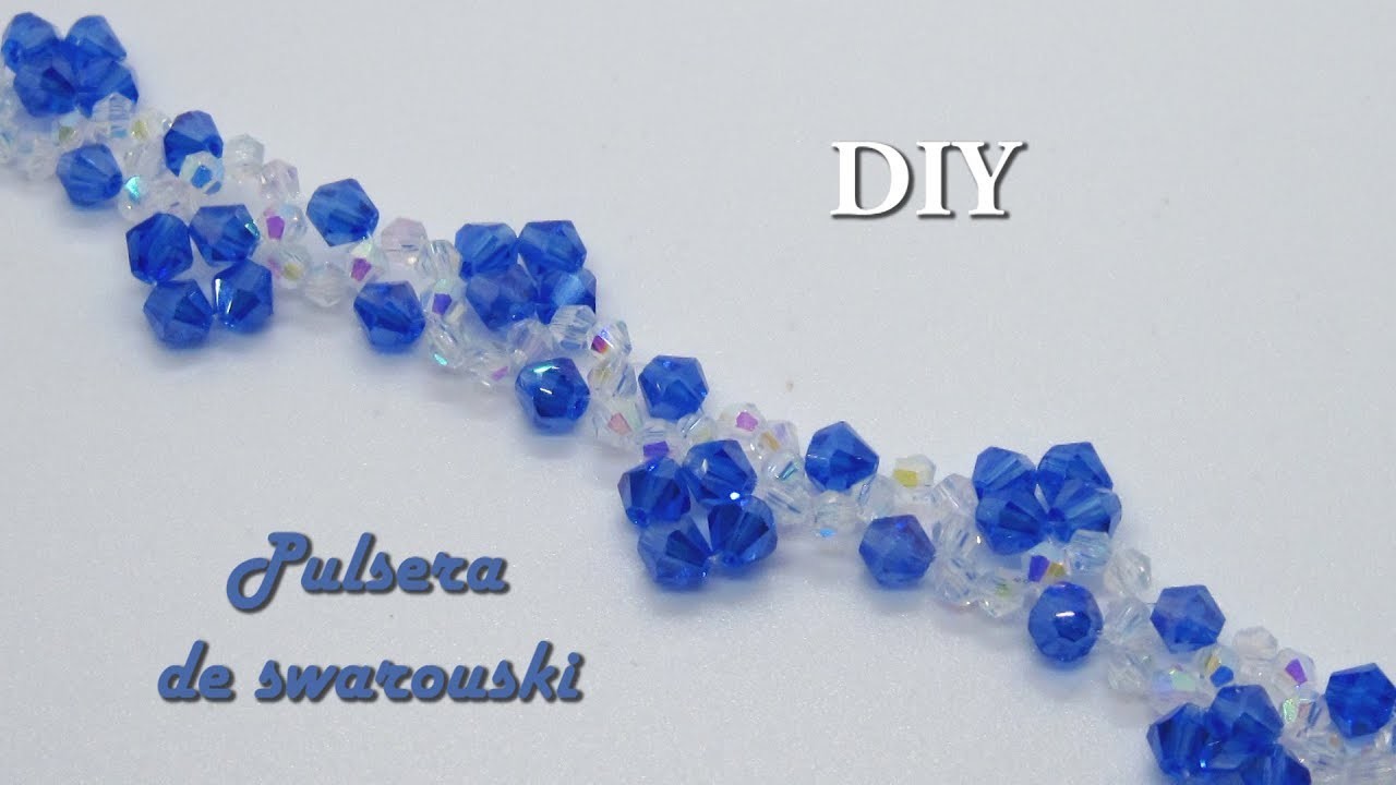 DIY-Como hacer una pulsera de swarouski - How to make a swarovski bracelet