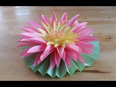 DIY: Tarjeta 3D con forma de flor.    Aprende a hacer tarjetas de lirio de agua