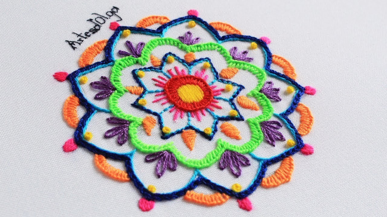 Mandala Bordada a Mano Paso a Paso | Mandala Embroidery