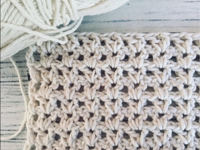 Puntada a crochet fácil y rápida: Punto Cuerda o Punto V