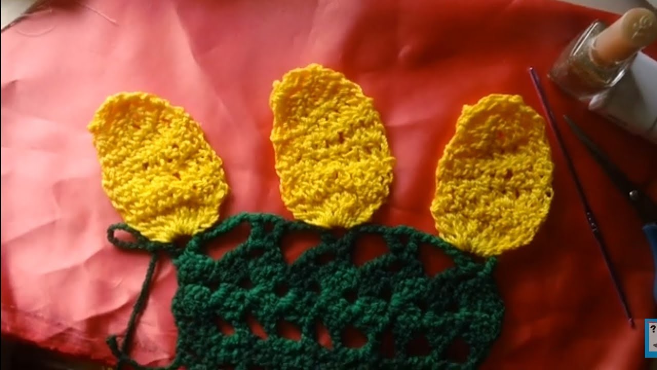 Puntilla de mangos a crochet