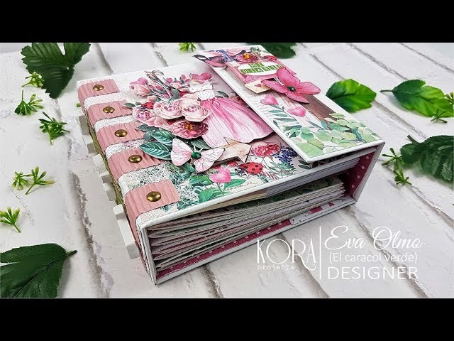 TUTORIAL. Diario creativo de scrapbooking. Creative journal for scrap. Kora projects.