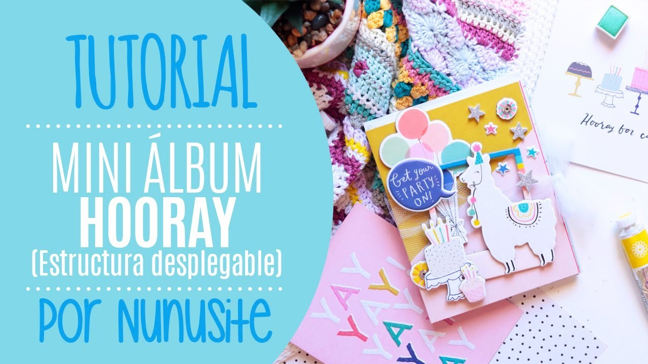 Tutorial mini álbum con tarjetas de felicitación - por Nunusite