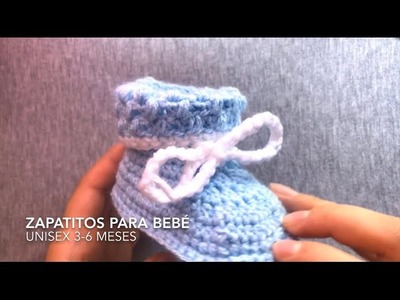 Zapatitos | botitas tejidas a crochet unisex fácil y rápido • Nya Crochet ❤️