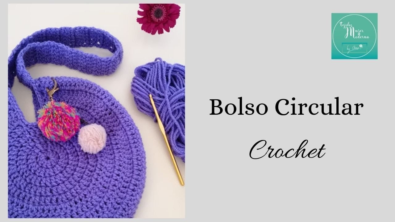 BOLSO CIRCULAR Tejido a Crochet