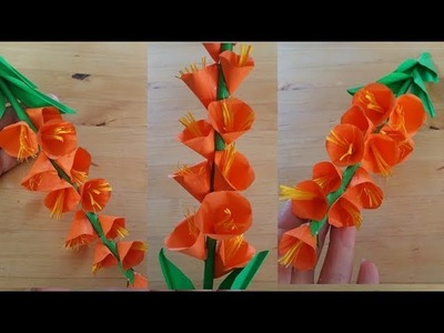 Cómo hacer Flores de Papel fáciles. Aprende manualidades con papel paso a paso