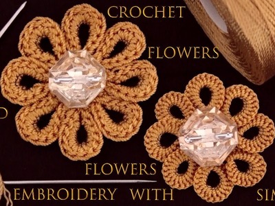 Cómo hacer Flores Fácil a Crochet y Flores fácil tejidas a la aguja tejido tallermanualperu