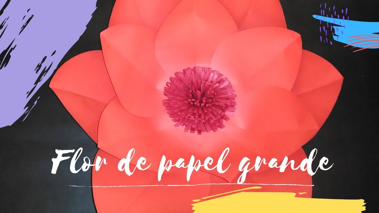 COMO hacer ROSA de papel. DECORA tus fiestas con esta ROSA. FLORES de CARTULINA | GARDE RAMOS