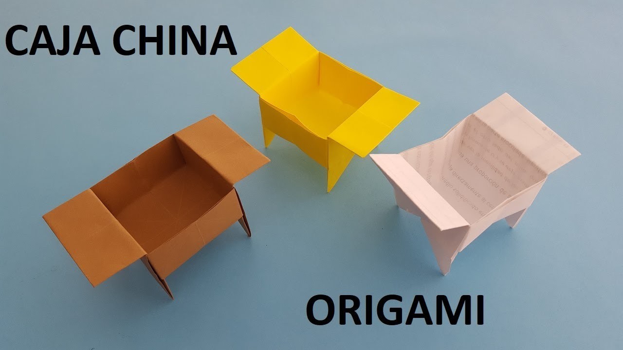 Cómo hacer una Caja china de papel - Origami