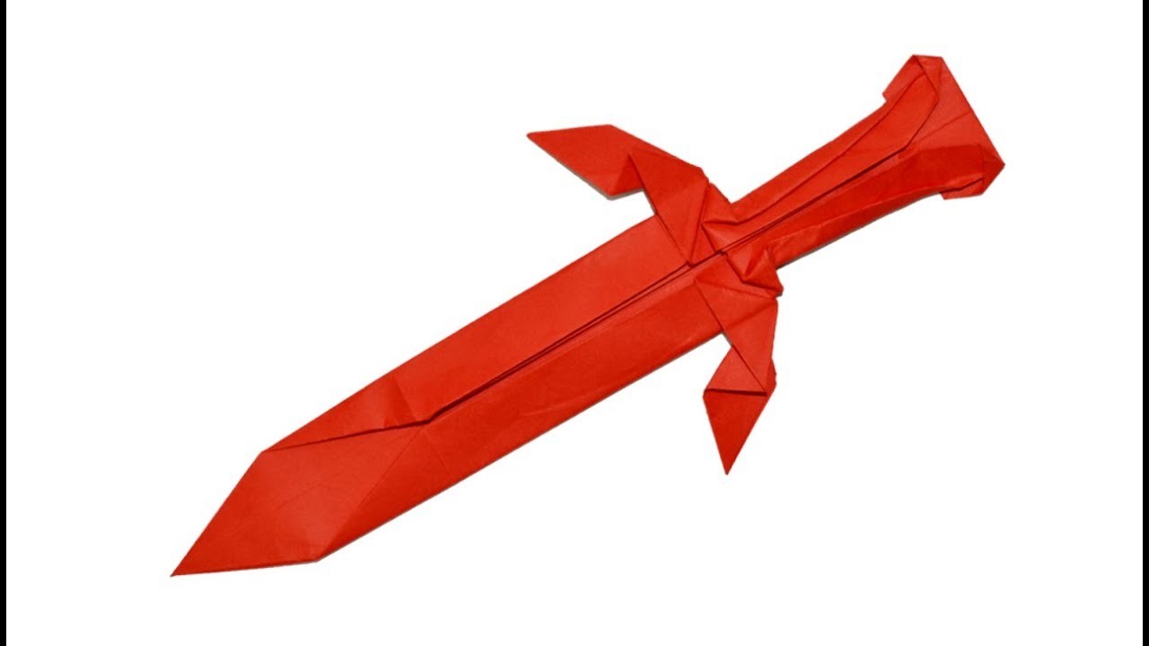 Como hacer una espada de papel - origami