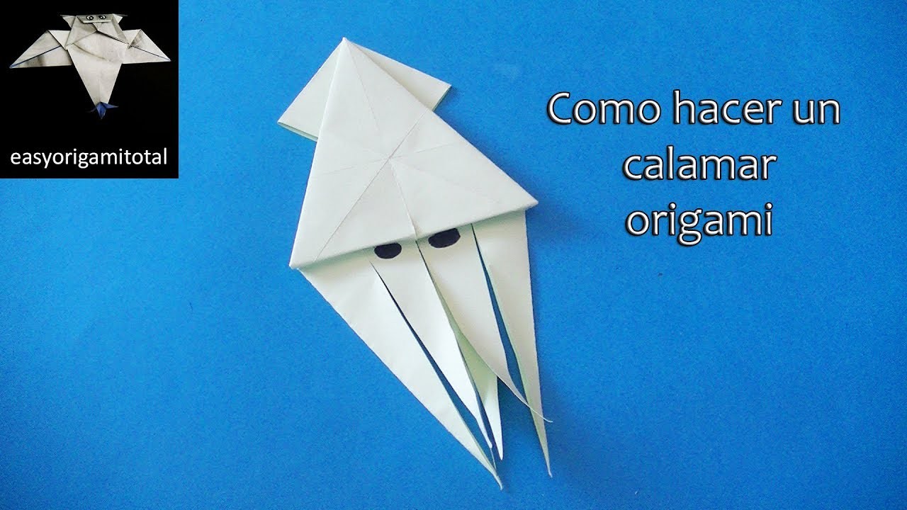Como se hace un calamar origami