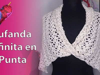Crochet: Bufanda Infinita en Punta