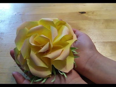 DIY: Como hacer una rosa de papel A4. Tutorial para hacer flores