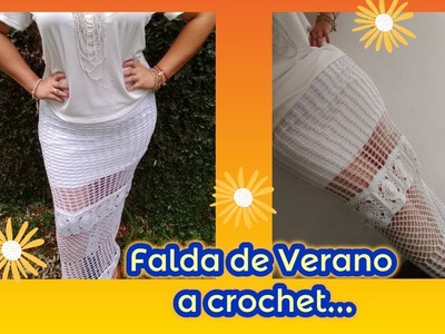 Falda larga de verano. 