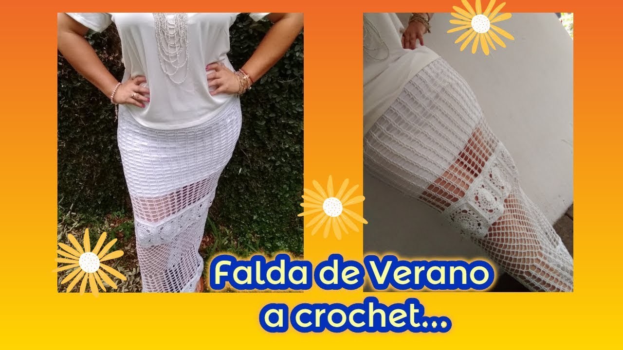 Falda larga de verano. 