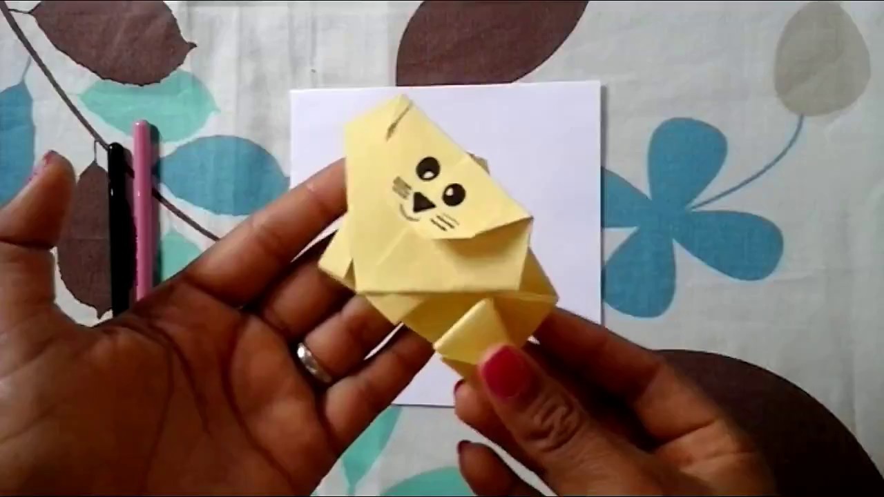 León de papel │ Como hacer un León │ Origami - Papiroflexia